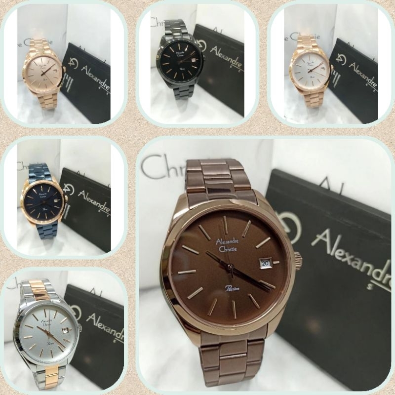 Jam Tangan Wanita Alexandre Christie 2839 AC2839 AC 2839 Tali Besi / Stainless steel