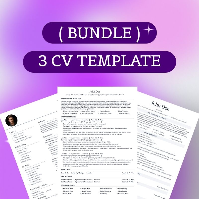 CV / RESUME Template | ATS Friendly | CUSTOM