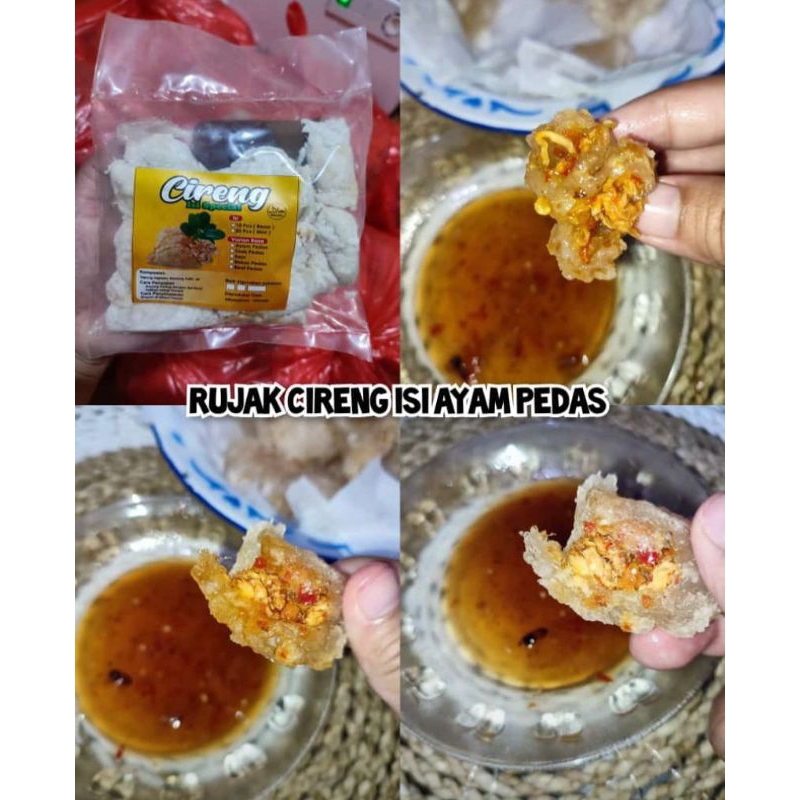 

Rujak cireng isi ayam pedas spesial