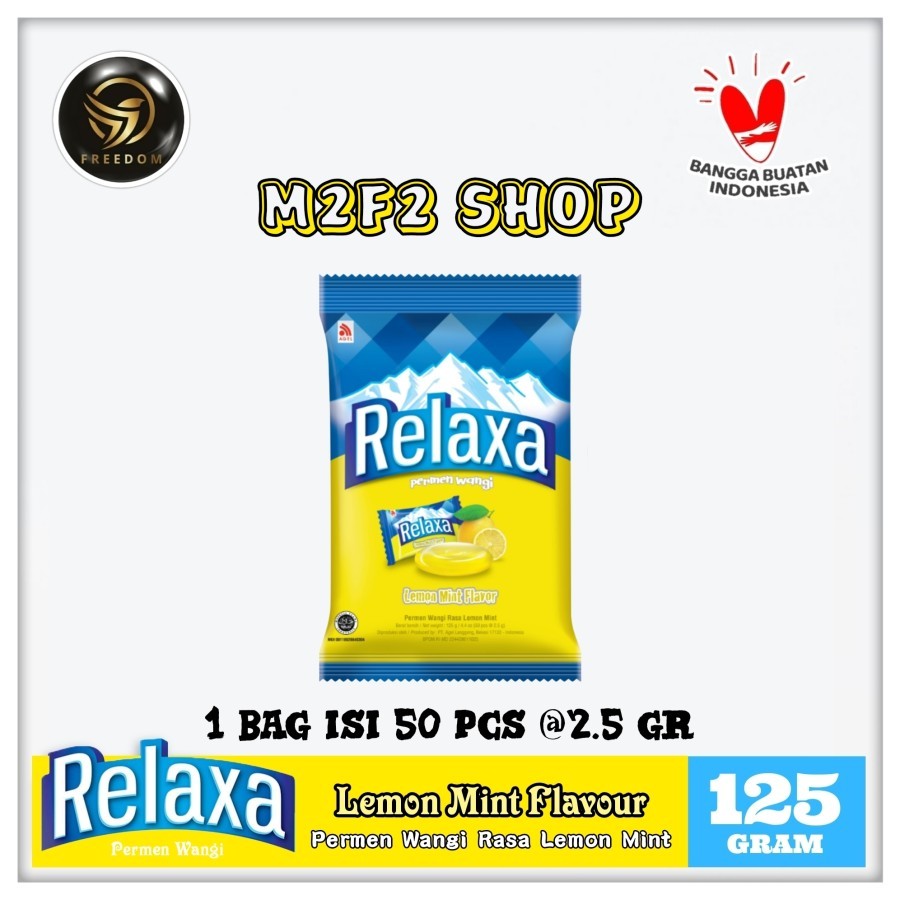 

Relaxa Lemon Mint Flavor Candy | Permen Mint Rasa Lemon Wangi Segar - 125 gr (Kemasan Satuan)