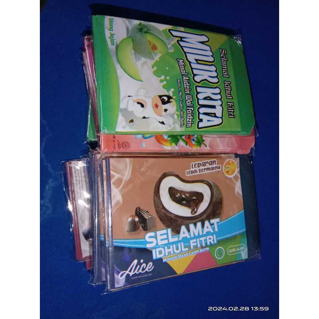 

200 Lembar Amplop Lebaran Size Mini 2024 Siap Pakai / 20 pack amplop jadi amplop SNACK Amplop Snack Angpau Lebara