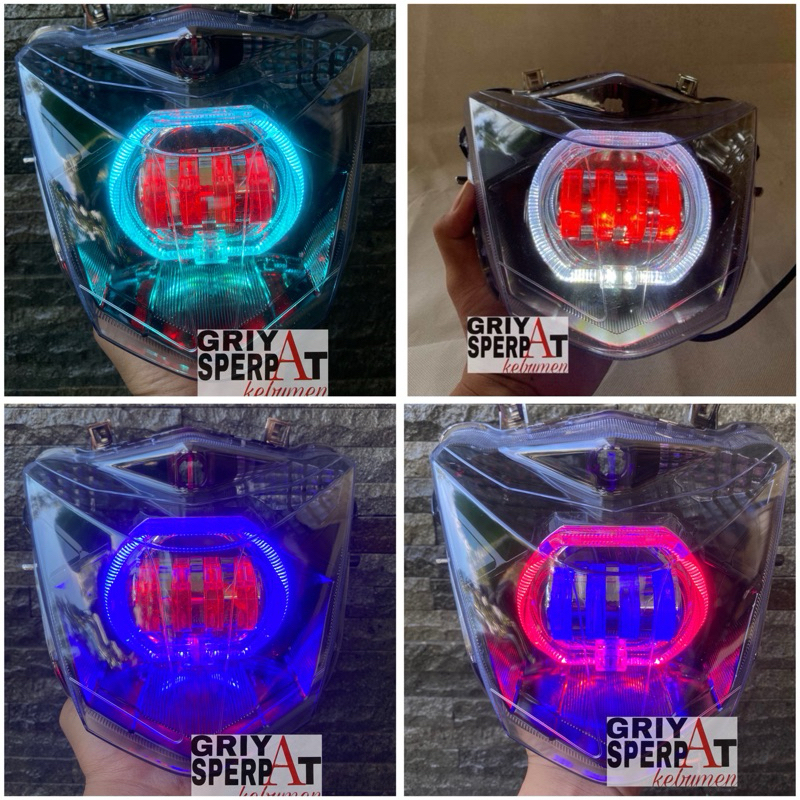 REFLEKTOR LAMPU DEPAN BEAT STREET BEAT NEW 2016-2019 BILED BILLED PROJIE LED