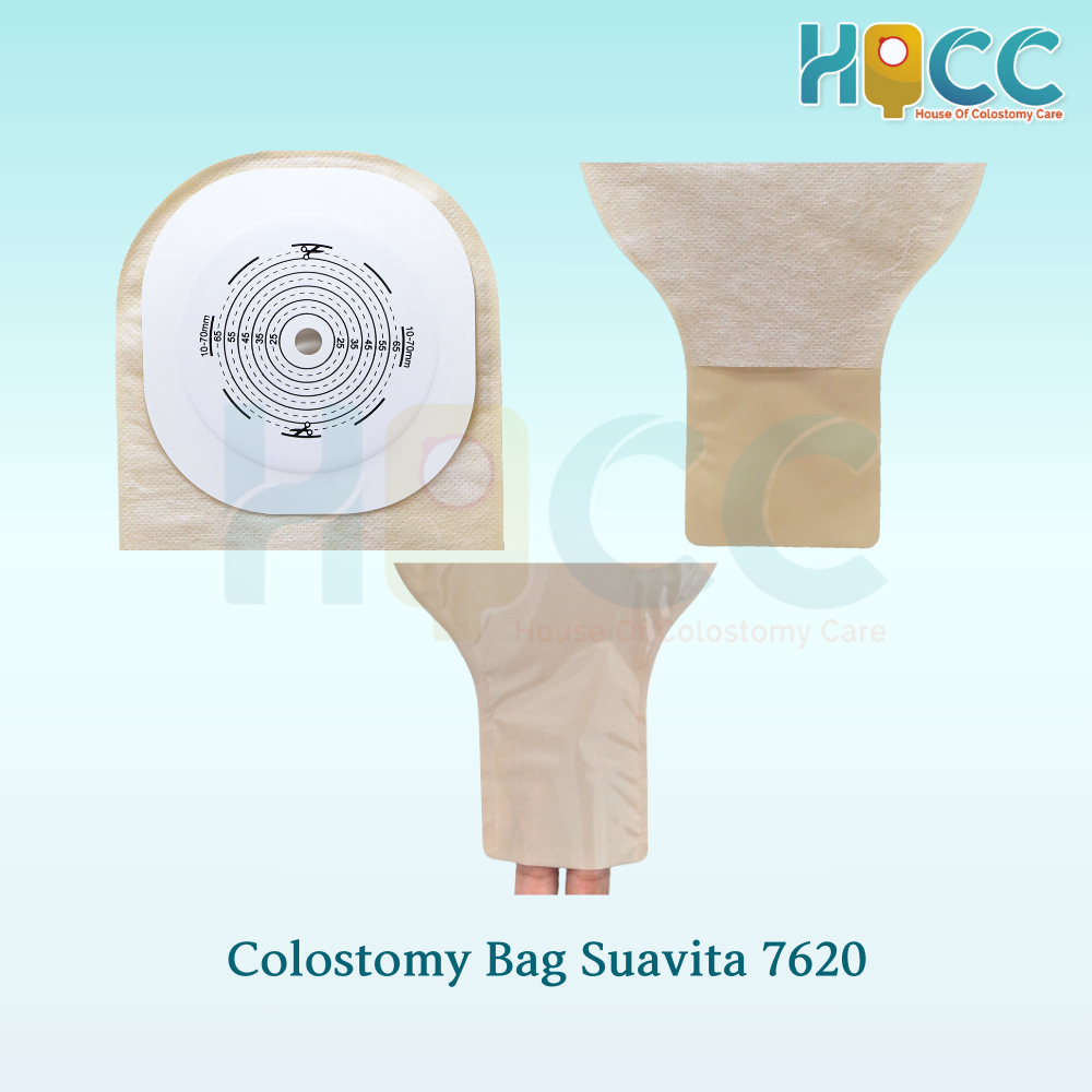 Evergreeeen Colostomy Bag Dewasa Suavita Opak 7620 Kantong Kolostomi Suavita 7620 Opak Coklat