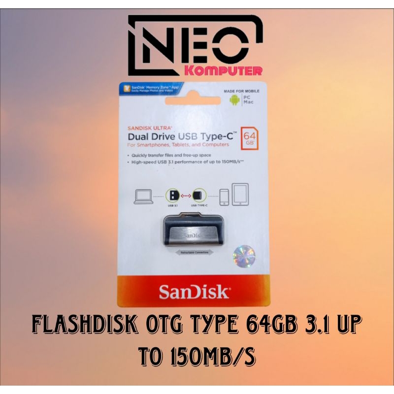 FLASHDISK SANDISK OTG TYPE C 64GB