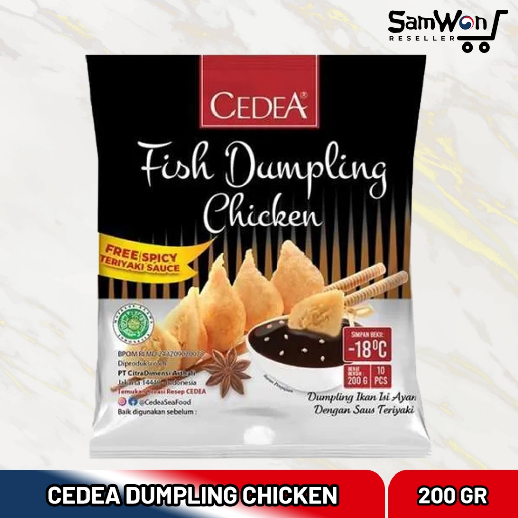 

CEDEA Fish Dumpling Chicken 200gr - Frozen Food Steamboat Shabu Shabu