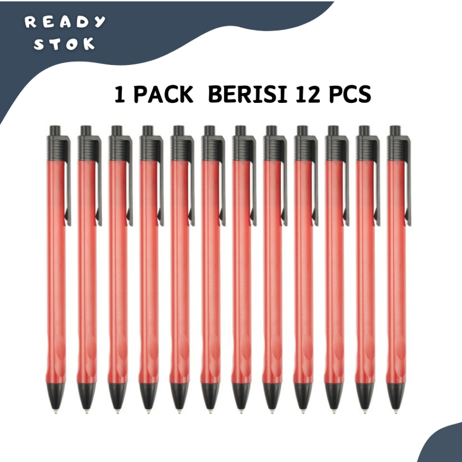 

PULPEN / BOLPOIN / BALL PEN BP-338 VOCUS RED (PACK)