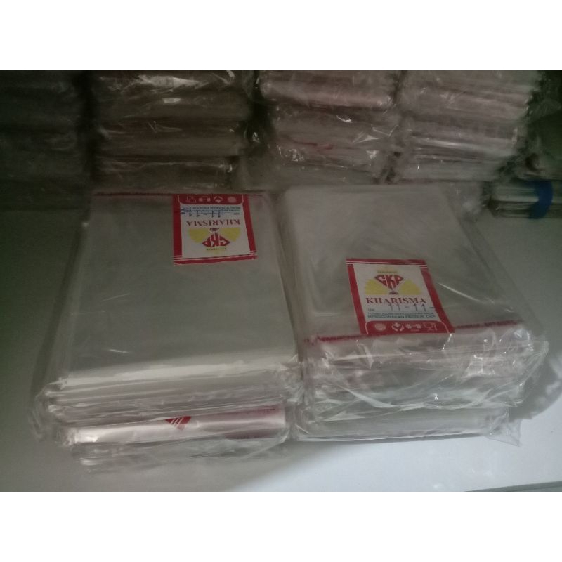

plastik opp bening segi empat ukuran 11x11 isi 100 lembar