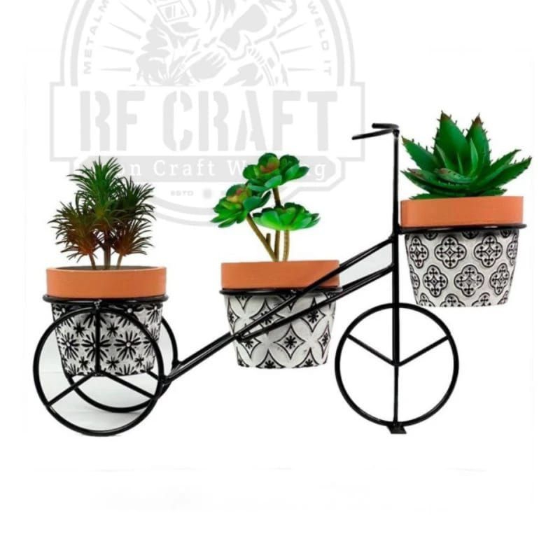 Rak bunga model sepeda