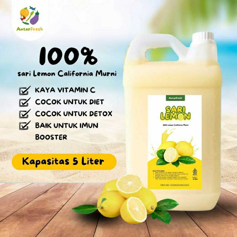 

AntarFresh /Sari Lemon California 5 Liter / Bantu Diet Detox Tubuh /harga lebih hemat