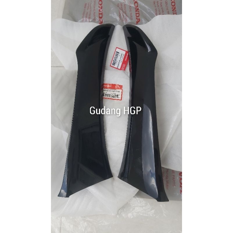 Shield Leg L & R Set Black Leksil Sayap Luar Kiri Kanan Set Honda Supra X 125 Old 64430 64440-KTM-85