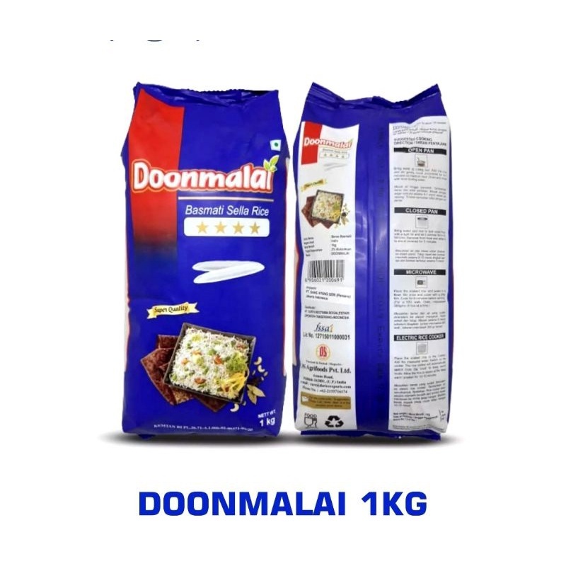 

Beras Basmati Doonmalai 1kg Doonmalai 1 Kg beras India Premium