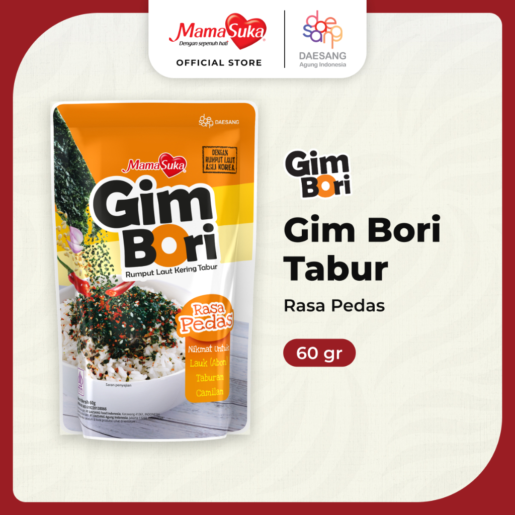 

MamaSuka - Gim Bori Nori Tabur Pedas 60 gr