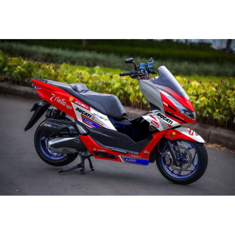 decal stiker variasi motor Honda PCX 150/160 full body striping variasi decal pcx custom pcx