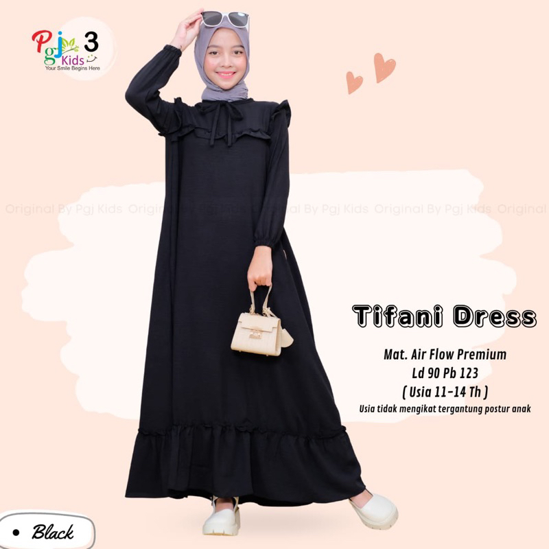 GAMIS REMAJA TIFANI DRESS BAHAN CRINCLE AIRFLOW