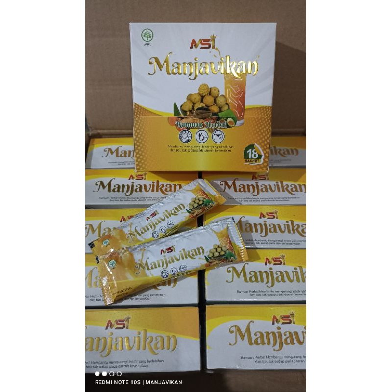 

Manjavikan 1 Box Isi 15 Sachet Original MSI Manja Vikan 1 Kotak Isi 15 Saset Ori Jamu Herbal Wanita