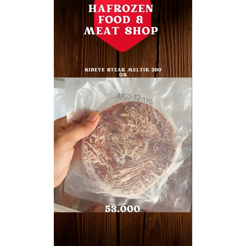 

Ribeye steak meltik 200 gr