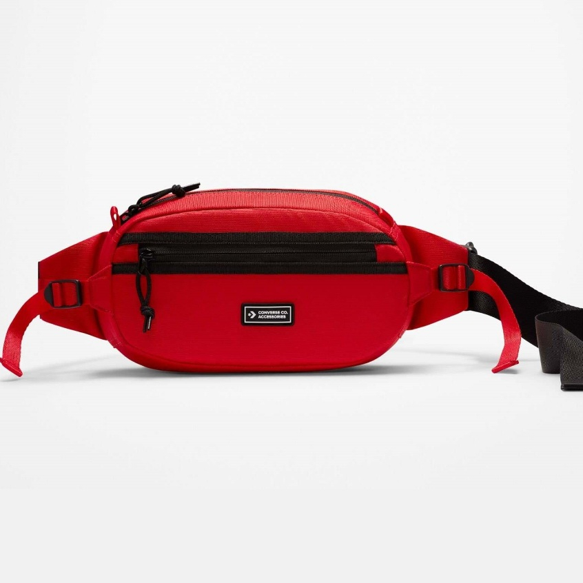 Tas Converse Waist Bag Converse Transition Sling Pack Red Waistbag Selempang Casual Sport Lifestyle 