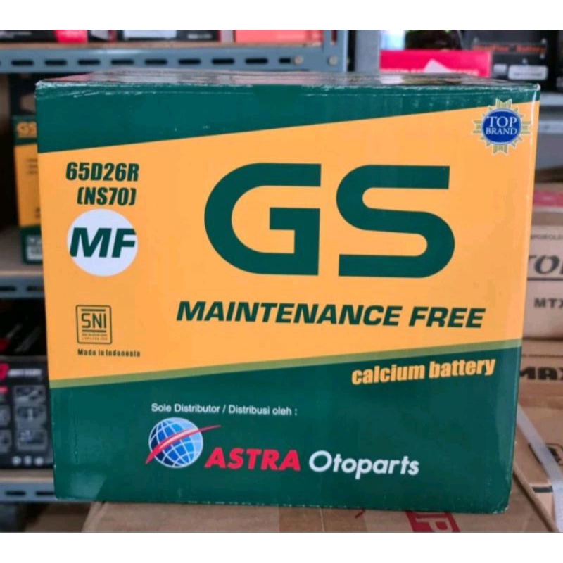 Aki/battery kering GS Astra NS70 (65AH) mobil Kijang diesel, Coltdiesel,ELF 120 PS,Hino Dutro dll
