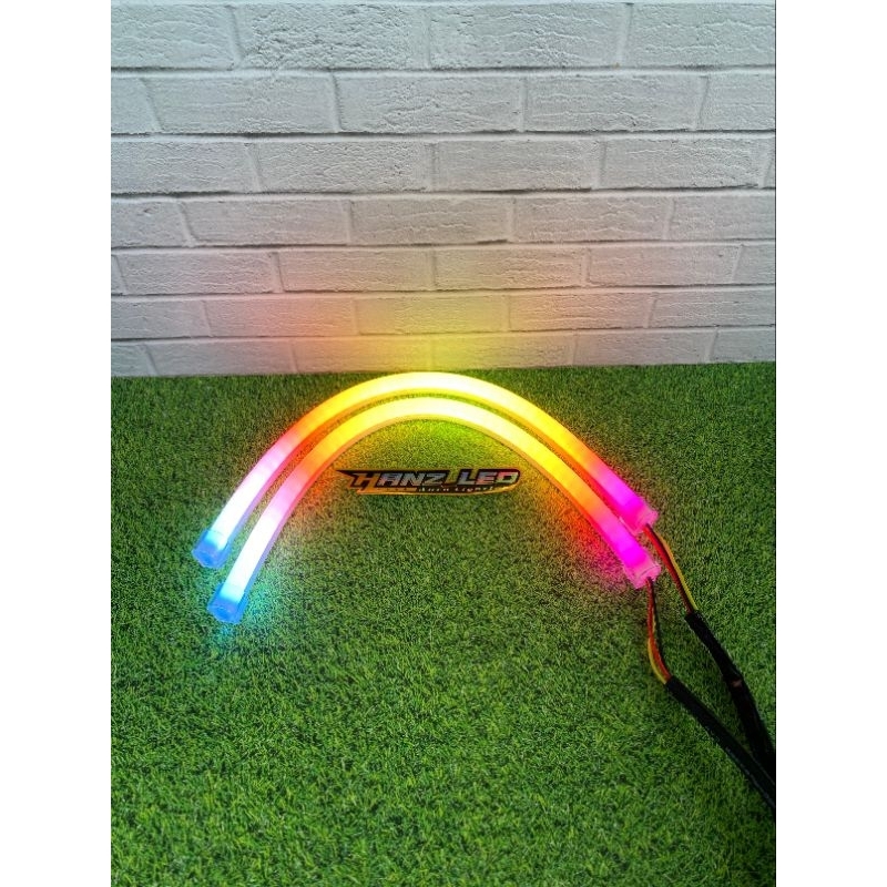 Lampu alis DRL RGB Harugan softled AES 30cm