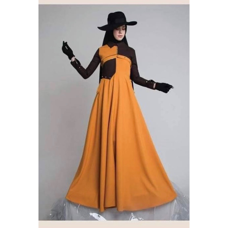 DRESS MUSLIMAH DAILY YURIKE DRESS BY LVA DAILY /DRESS MUSLIMAH SIMPEL ELEGANT KEKINIAN ORIGINAL