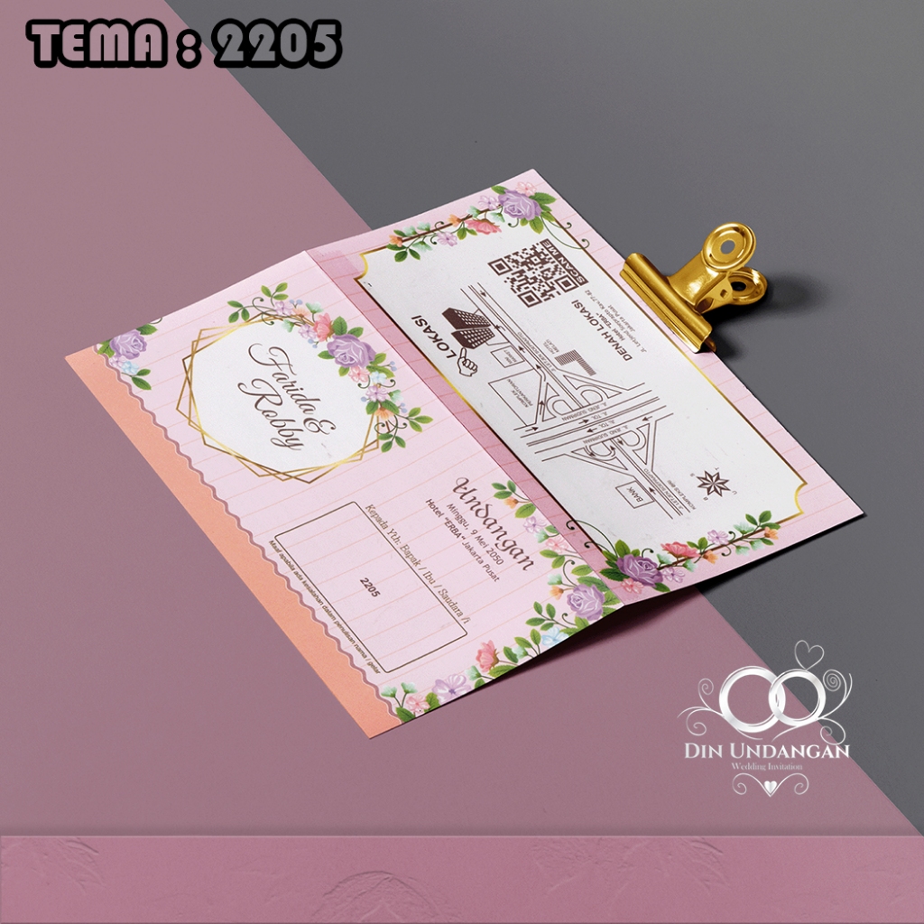 SURAT UNDANGAN ERBA TEMA 2205 LUX PREMIUM