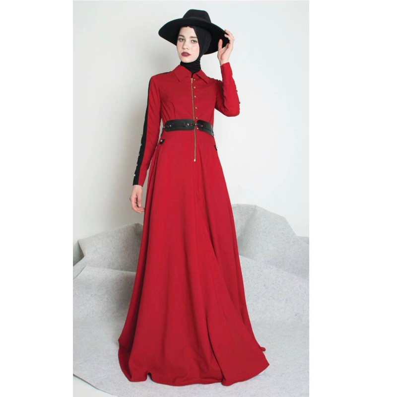 DRESS MUSLIMAH Lauren Dress By Lva DAILY Gamis elegant Dres elegant PREMIUM ORIGINA KEKINIAN