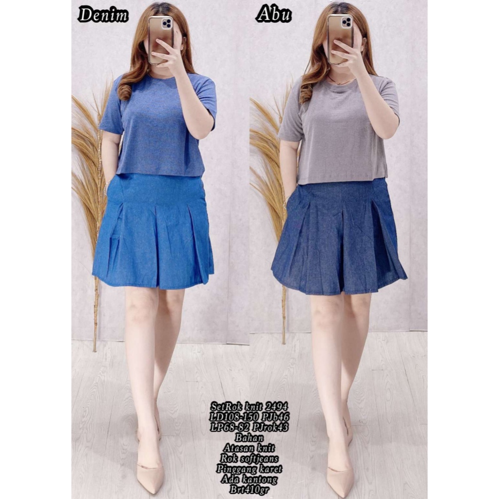 SETELAN ROK KNIT 2494 KNIT ROK