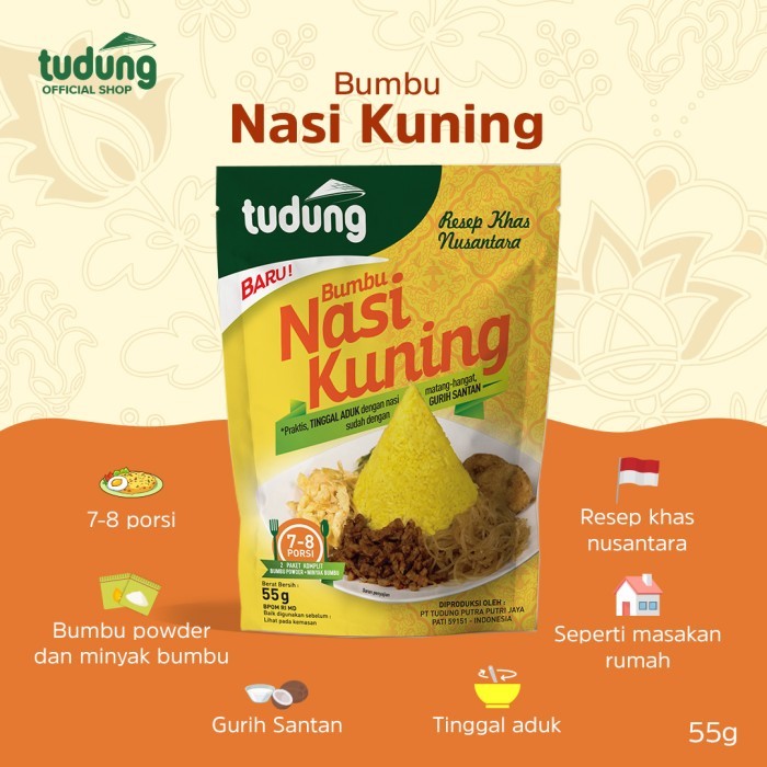 

tudung bumbu nasi kuning 55gr - tudung nasi kuning