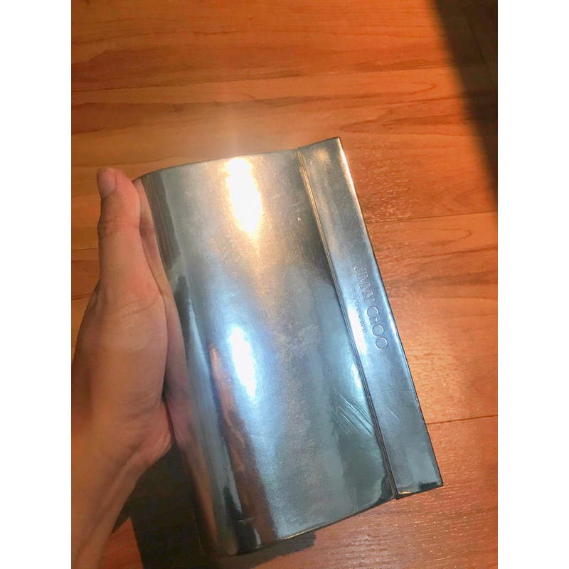 Preloved Jimmy Choo Silver Clutch Bag