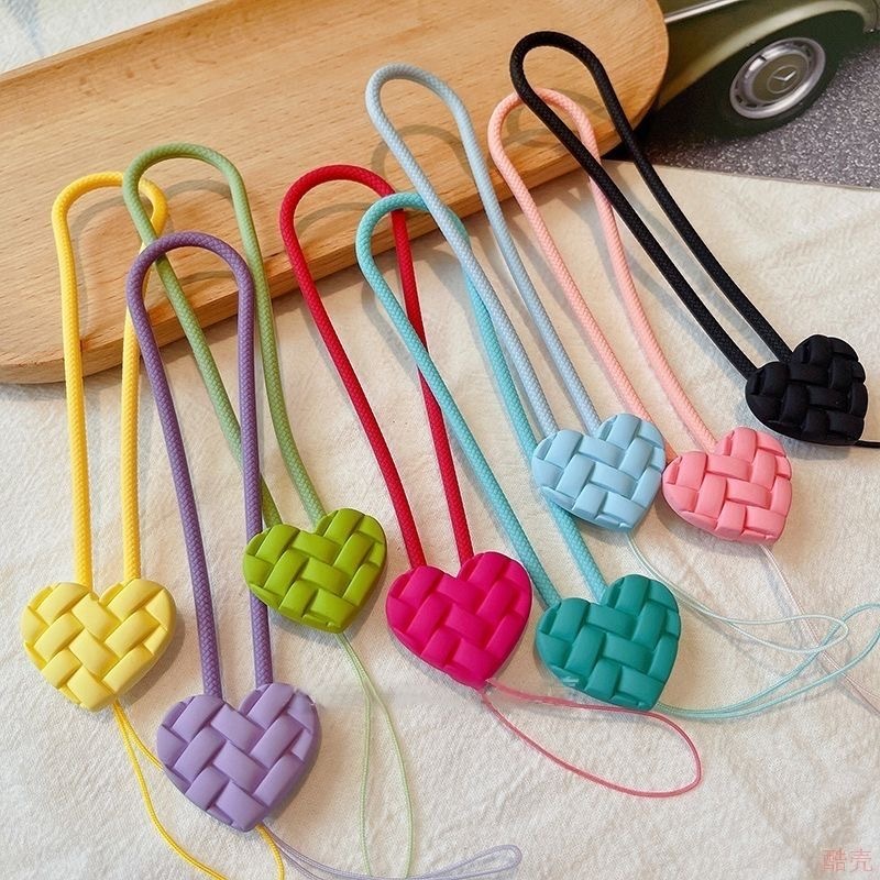 Gantungan Hp Pendek Bentuk Hati dan Karakter Lucu Tali Hp