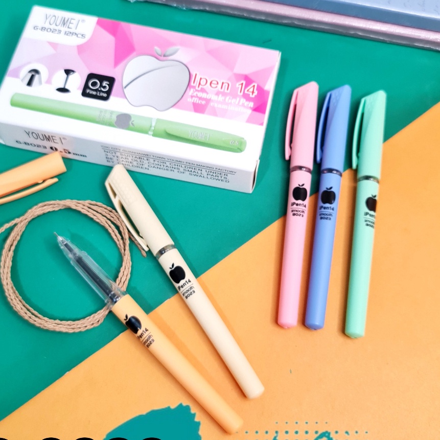 

Wah SOS Bolpen Gel G83 Apple 5mm12pc Pulpen Tinta Pulpen Gel Pen JelBalpenBallpoint