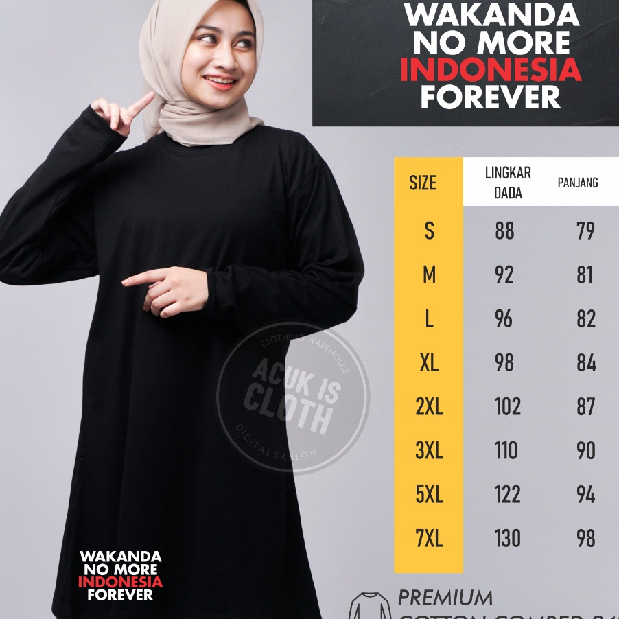 FG2 Kaos Tunik Wakanda No More Indonesia Forever