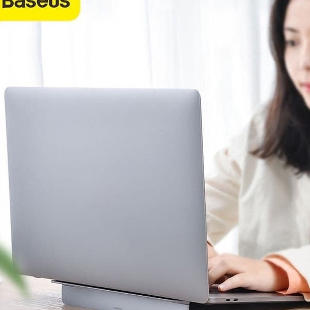 FG2 BASEUS ORIGINAL Papery Notebook Holder Laptop Stand Foldable Stand Lipat Multifunction Macbook M