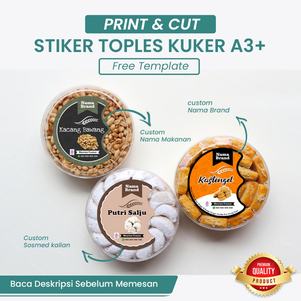 

Stiker Toples Kue Lebaran Stiker Toples Nama Kue Kering Stiker kuker | SR 2