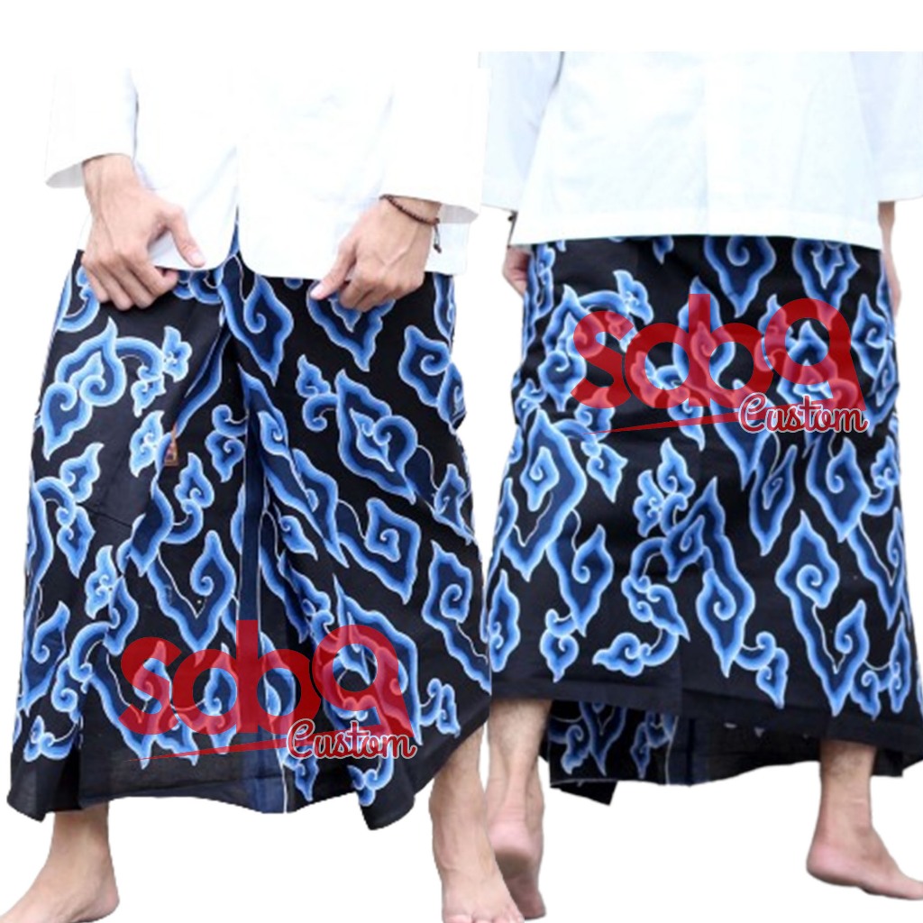 Sarung Batik Motif Cirebonan - Sarung Batik Megamendung - Sarung Batik Premium Mega Mendung V2