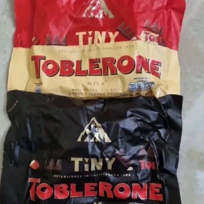 

Toblerone Tiny Mini 200gr Original Dark Chocolate Gold Silver