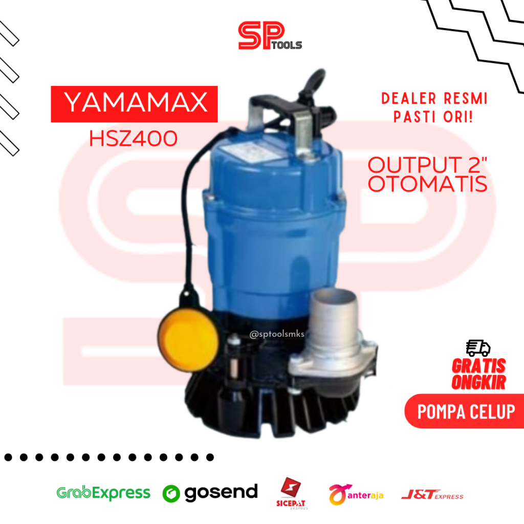 MESIN POMPA CELUP AIR KOTOR 2" OTOMATIS AUTO YAMAMAX PRO HSZ 400A HSZ400A HSZ-400A
