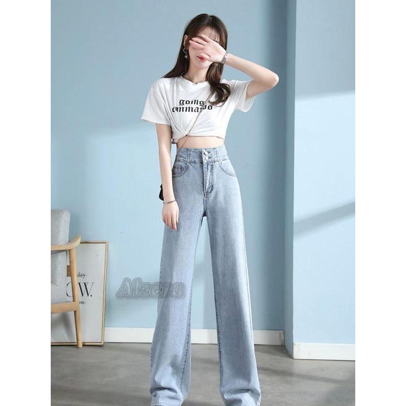 Highwaist Jeans Premium Kulot Kancing 2