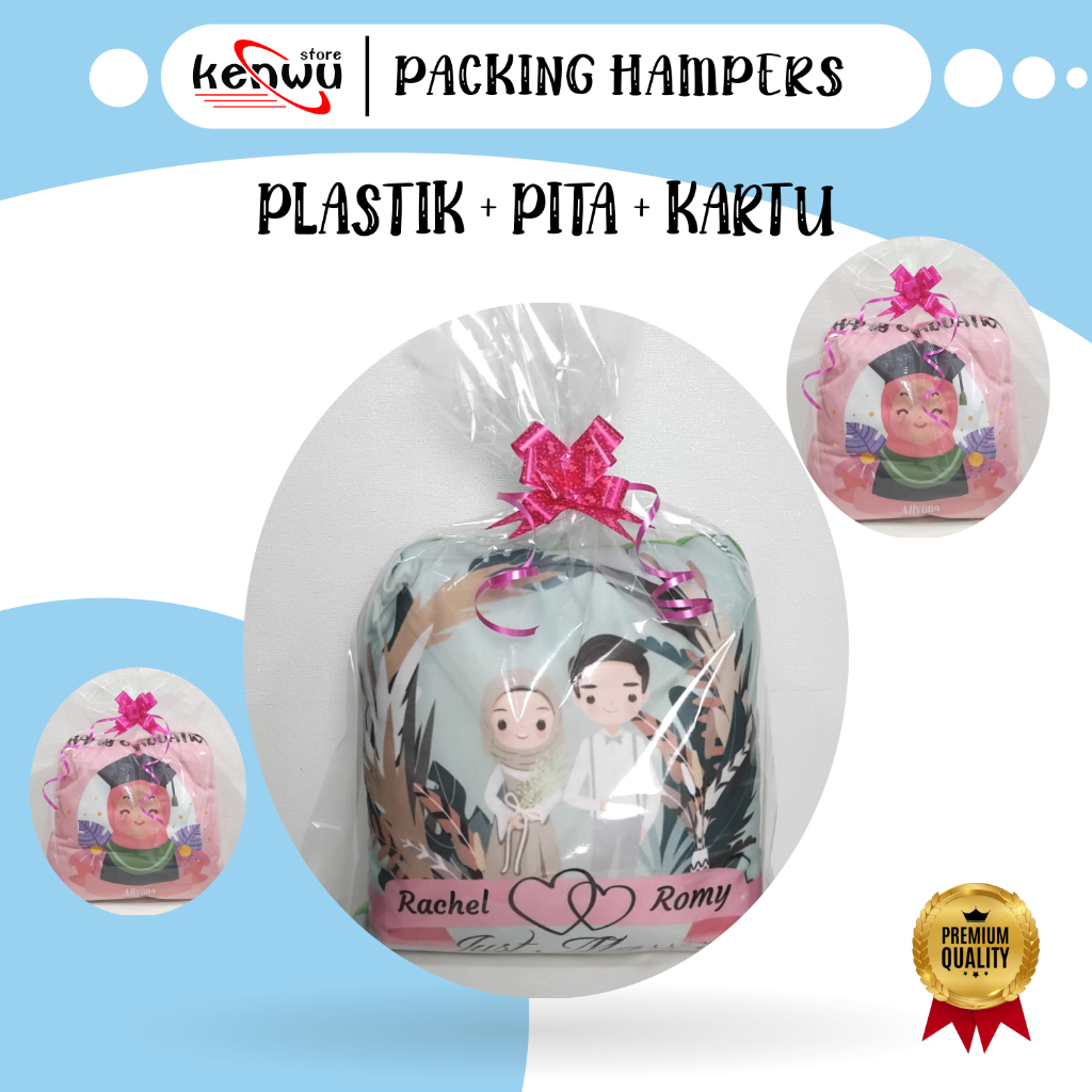 

Tambahan Packing ( Plastik + Pita + Kartu )