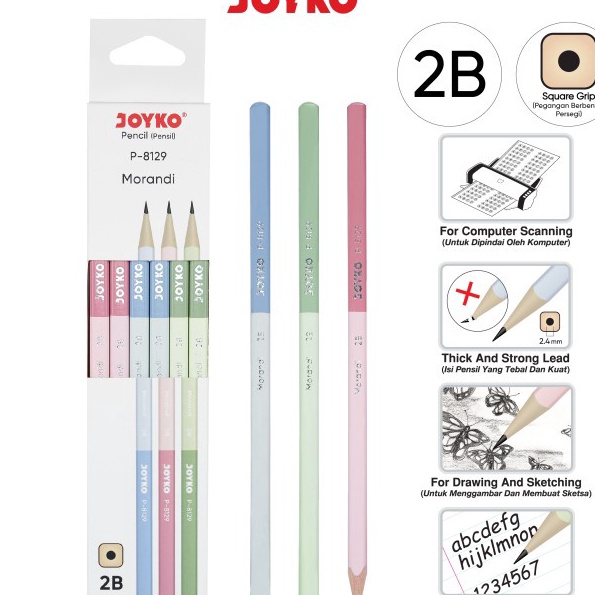 

Limit Pensil Pencil Joyko P8129 2B 1 Box 12 Pcs Morandi