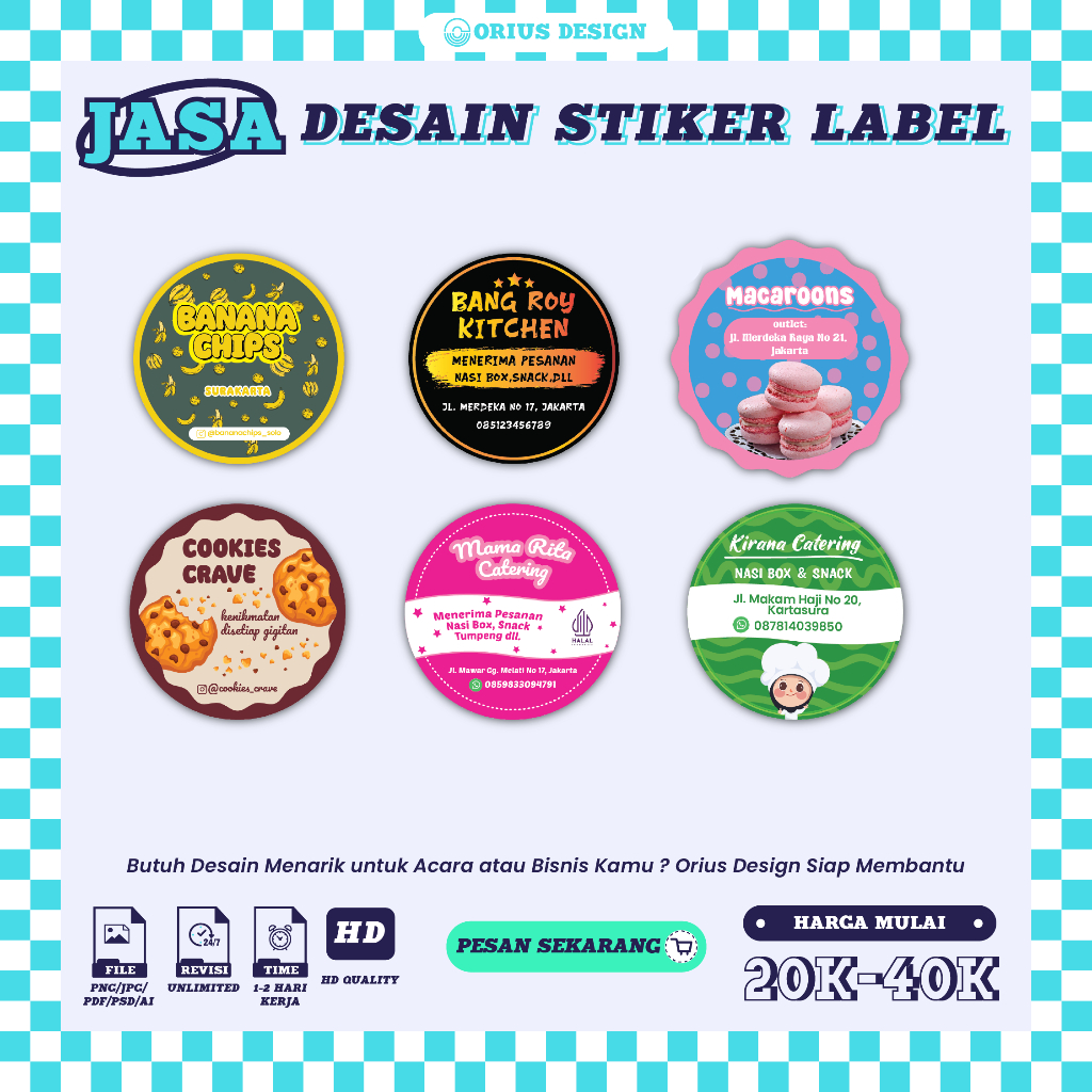 

JASA DESAIN STIKER LABEL | GRATIS ONGKIR, MURAH, PROFESIONAL, PENGERJAAN CEPAT, KREATIF