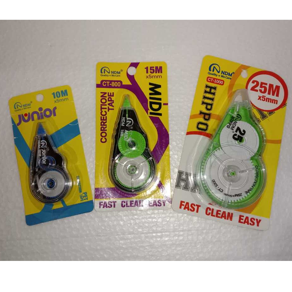 

CORRECTION TAPE / TIP-X ROLL NDM 10/15/25 METER