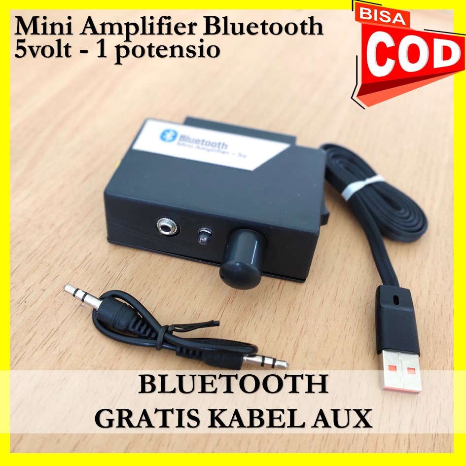 Mini Amplifier 5 volt BLUETOOTH 1 potensio// Amplifier 5V // mini ampli pam 8403 // input aux dan BL