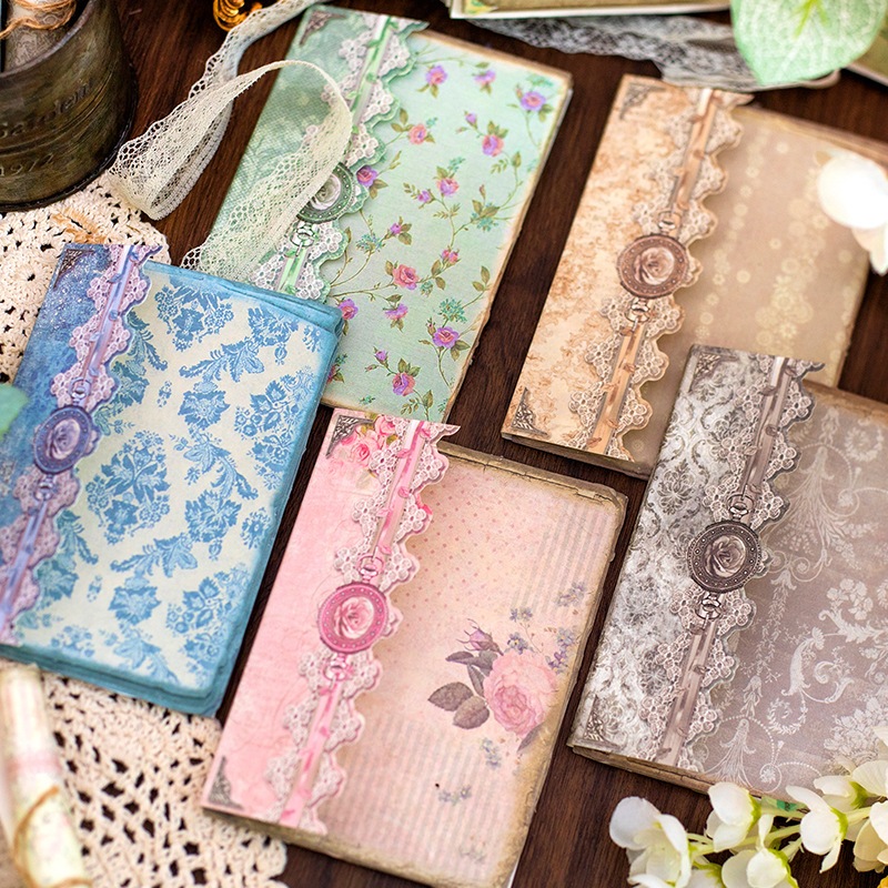 

[HARU] Poems in Time Series Material Deco Paper Journaling Scrapbook Journal kit Kertas Motif Bunga Bujo Vintage