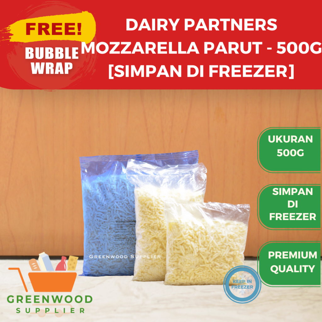 

Mozzarella Cheese Dairy Partners / Keju Parut 500g