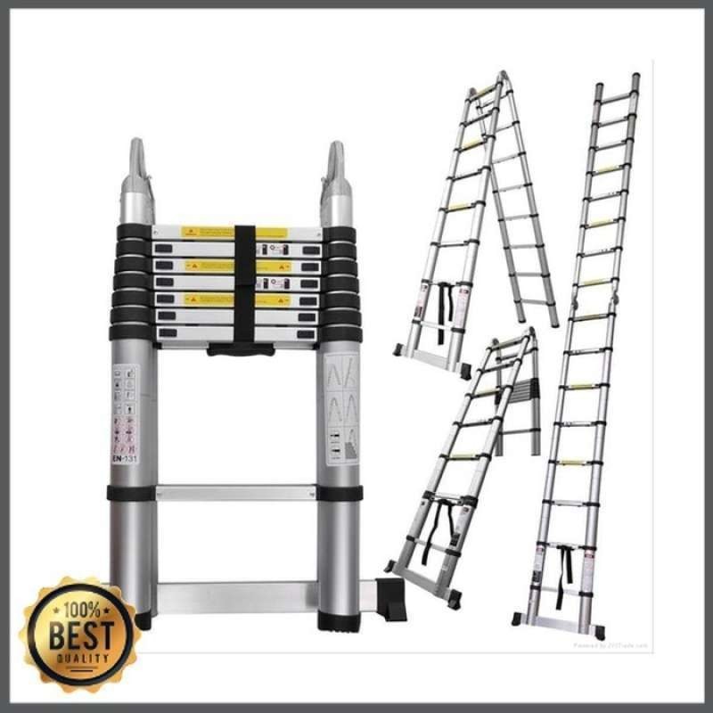 Tangga Double Teleskopik 5,6 Meter 2,8+2,8 Tangga Teleskopik Bagus