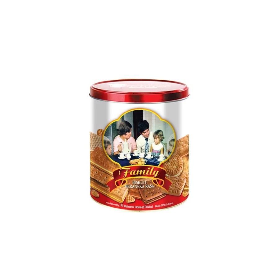 Unibis Family Tin (600 Gr) Biskuit Kaleng Roti Kaleng Kue Kaleng