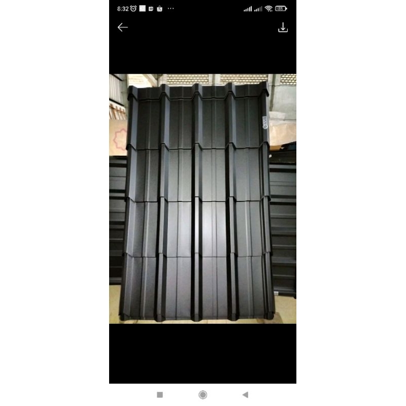 Seng Genteng Kumura Black 0.30 Black Doff 4 Genteng