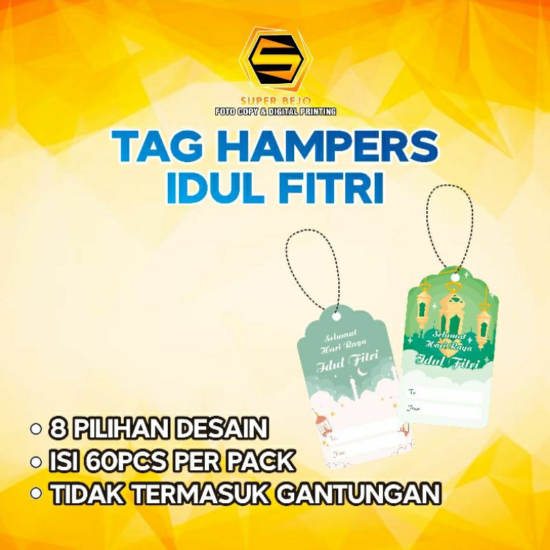 

Super Bejo Digital Printing Cetak HANG TAG IDUL FITRI / LABEL IDUL FITRI SERIES / HANG TAG LEBARAN