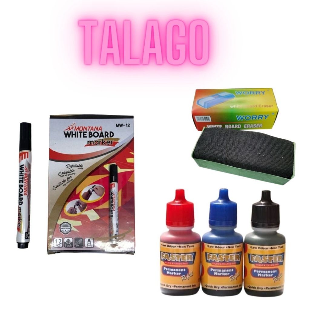 

PAKET HEMAT SPIDOL/PENGHAPUS/TINTA PAPAN TULIS WHITE BOARD